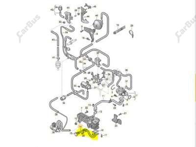 Трубка отработанных газов EGR Volkswagen Touareg (2003-2006) дорестайл