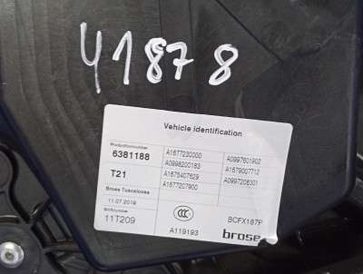 Стеклоподъемник механический двери передней левой Mercedes GLE V167 (2018-2025)