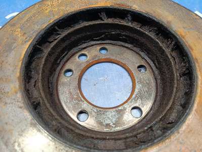 Диск тормозной передний Volkswagen Touareg (2003-2006) дорестайл