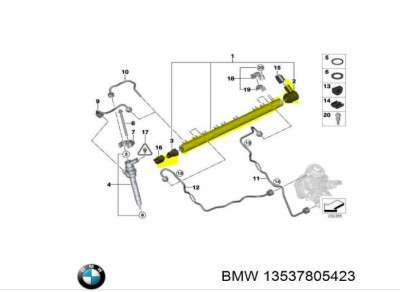 Рампа топливная BMW X5 E70 (2010-2013) рестайл