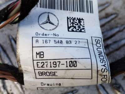 Проводка дверей задних Mercedes GLE V167 (2018-2025)