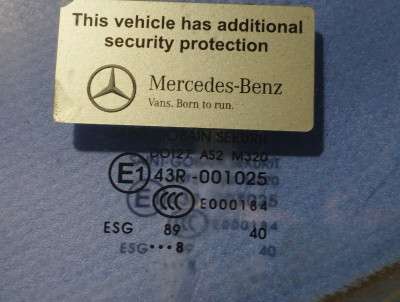 Скло бокових дверей передніх лівих Mercedes-Benz Sprinter W907 (2014-2024)