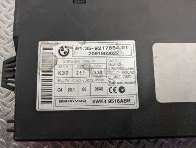 Блок керування CAS захист від угону та дозвіл пуску BMW X5 E70 (2007-2010) дорестайл