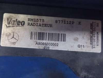 Радиатор основной Mercedes-Benz Sprinter W 906 (2006-2014) дорестайл
