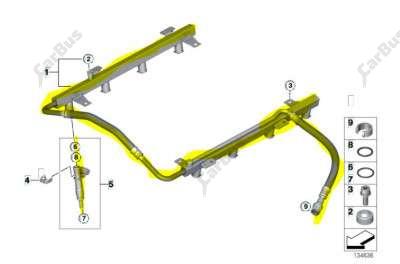 Рампа паливна BMW X5 E70 (2007-2010) дорестайл