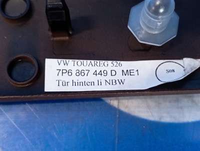 Накладка декоративна (молдинг) задніх лівих дверей Volkswagen Touareg NF (2010-2014) - 4