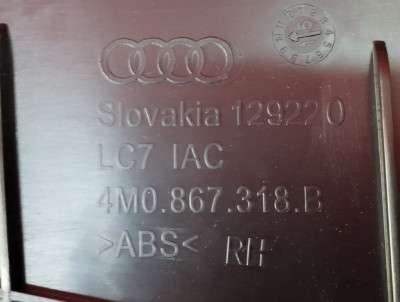 Обшивка (карта) дверей задньої правої Audi Q7 4M(2015-2020)