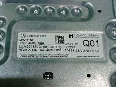 Усилитель аудиосистемы (блок) Mercedes GL X164