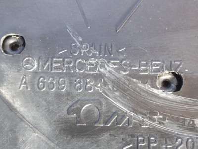 Жабо пластик щиток водоотводящий Mercedes-Benz Vito W 639 (2010-2014) рестайл