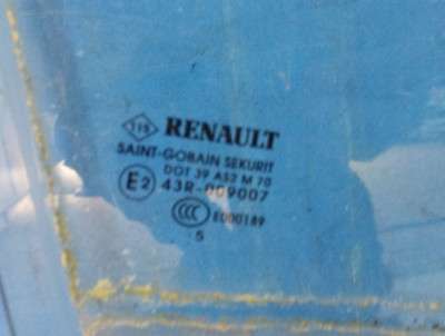 Стекло боковой двери передней правой Renault Zoe (2012-2019)