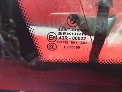 Стекло кузовное заднее левое BMW X5 E53 (2003-2006) рестайл