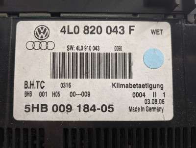 Панель управления климат-контроля Audi Q7 (2006-2009)