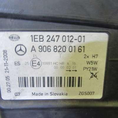 Фара передня ліва Mercedes-Benz Sprinter W 906 (2006-2014) дорестайл
