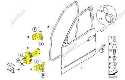 Петля двери передней левой BMW X5 E70 (2010-2013) рестайл