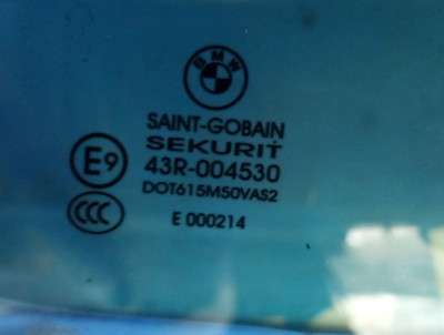 Скло бокових дверей передніх правих BMW X5 E70 (2010-2013) рестайл