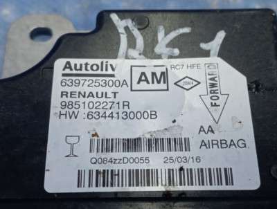 Блок керування подушками безпеки Renault Kadjar (2015 - 2022)