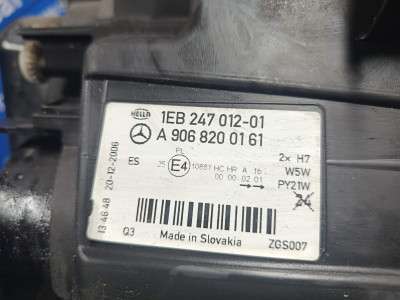 Фара передняя левая Mercedes-Benz Sprinter W 906 (2006-2014) дорестайл