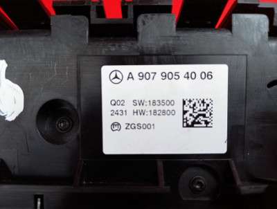 Панель управления климат-контроля Mercedes-Benz Sprinter W907 (2014-2024)
