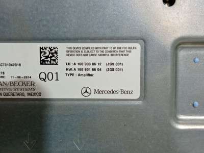 Усилитель аудиосистемы (блок) Mercedes GL X166