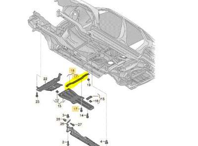 Распорная планка (распорка) Volkswagen Touareg NF (2010-2014) - 2